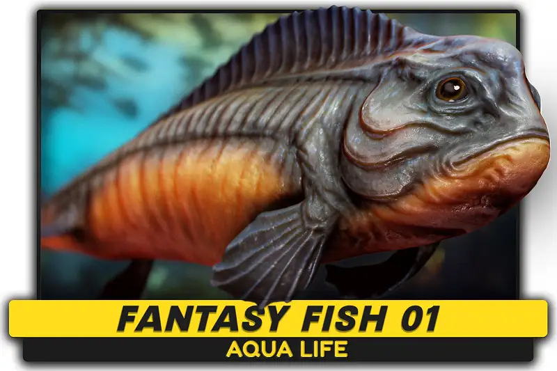 Fantasy Fish 3D Model Asset Thumbnail