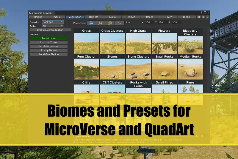 Biomes and Presets for MicroVerse + QuadArt Asset Thumbnail
