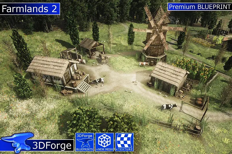 Medieval Farm Houses and Landscapes Asset Thumbnail
