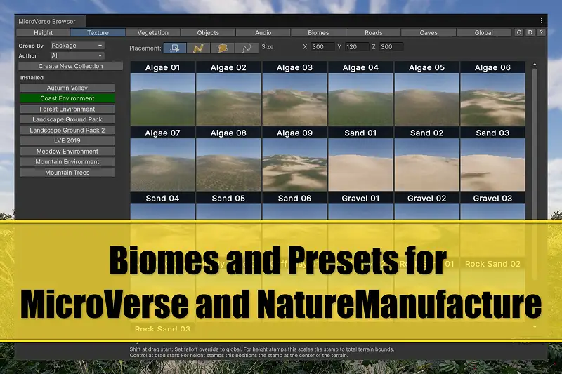 Biomes and Presets for MicroVerse + NatureManufacture Asset Thumbnail