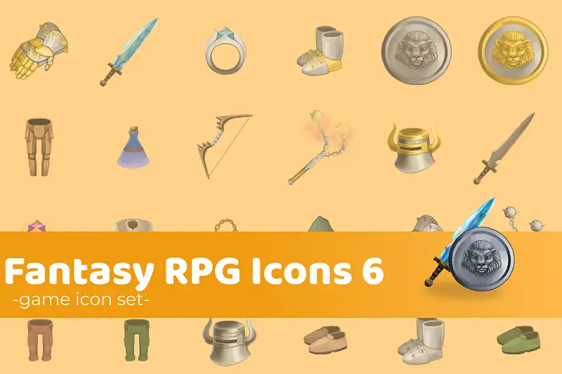 Fantasy RPG Icons 6 Asset Thumbnail