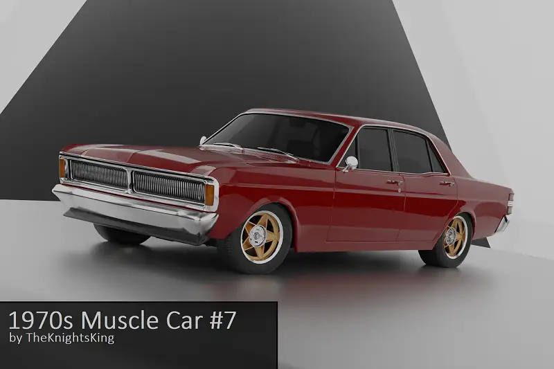 1970s Muscle Car #7 Asset Thumbnail