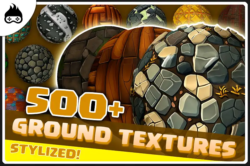 500+ Stylized Floor & Ground Textures - Concrete, Ceramic, Stone & More Asset Thumbnail