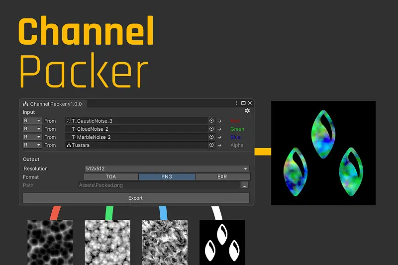 Channel Packer for Unity Asset Thumbnail