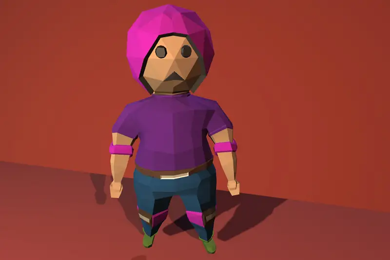 Chuby Character LowPoly Free Asset Thumbnail
