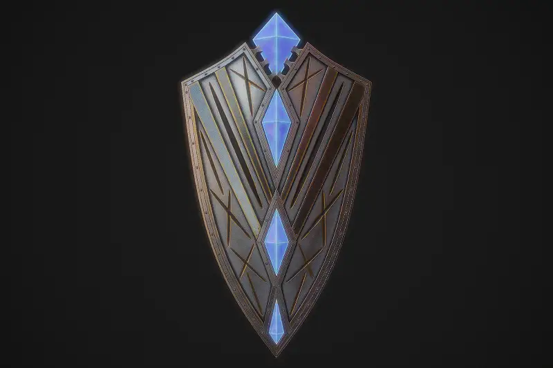 Fantasy shield 2 3d Asset Thumbnail