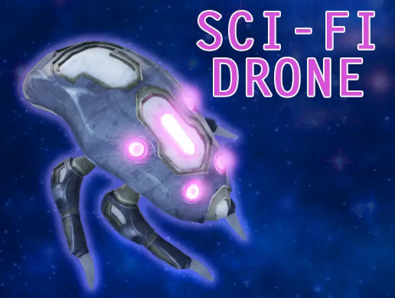 Sci-Fi Drone Asset Thumbnail