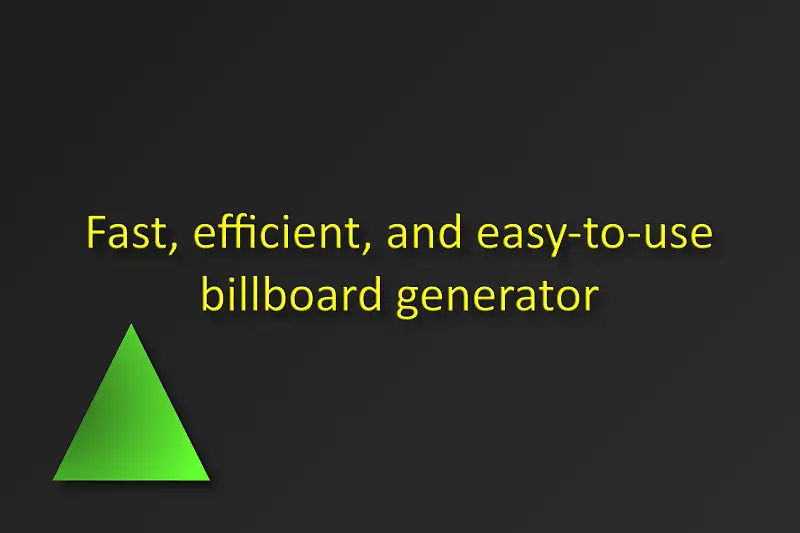 Billboard Generator Asset Thumbnail