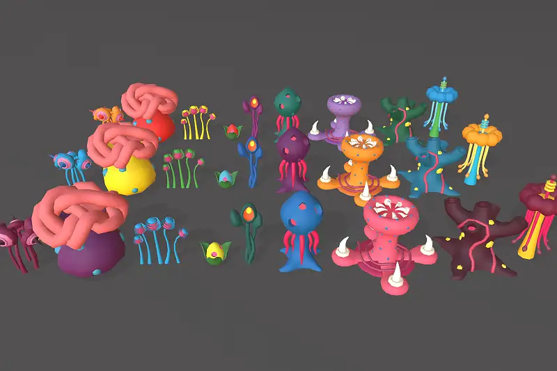 Alien Plants Pack 2 Asset Thumbnail
