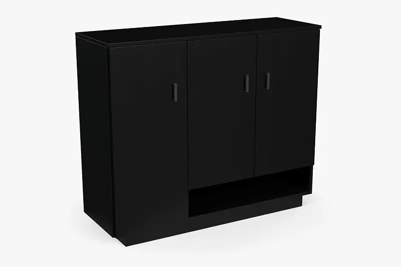 Black Wooden Cabinet Asset Thumbnail