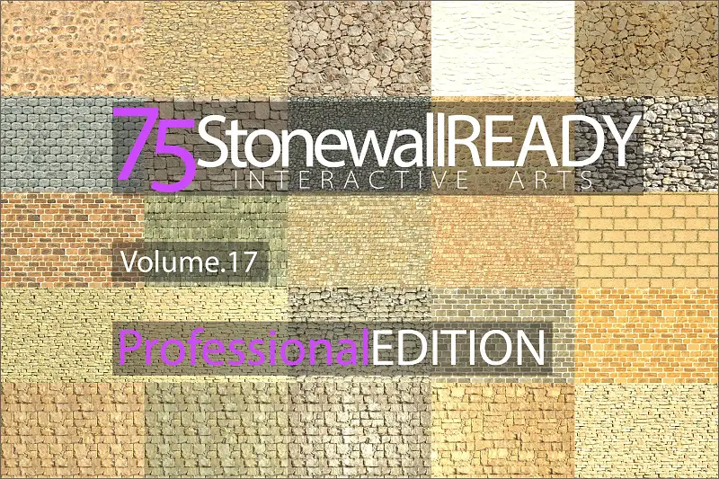 75 Stone Wall Materials Ready, Volume. 17 Asset Thumbnail
