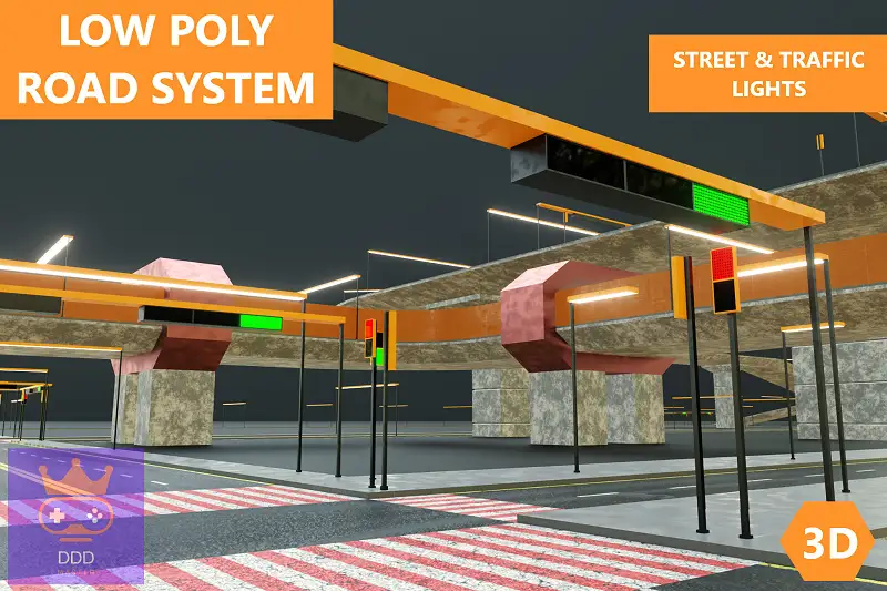 Modular Road System for Unity Asset Thumbnail