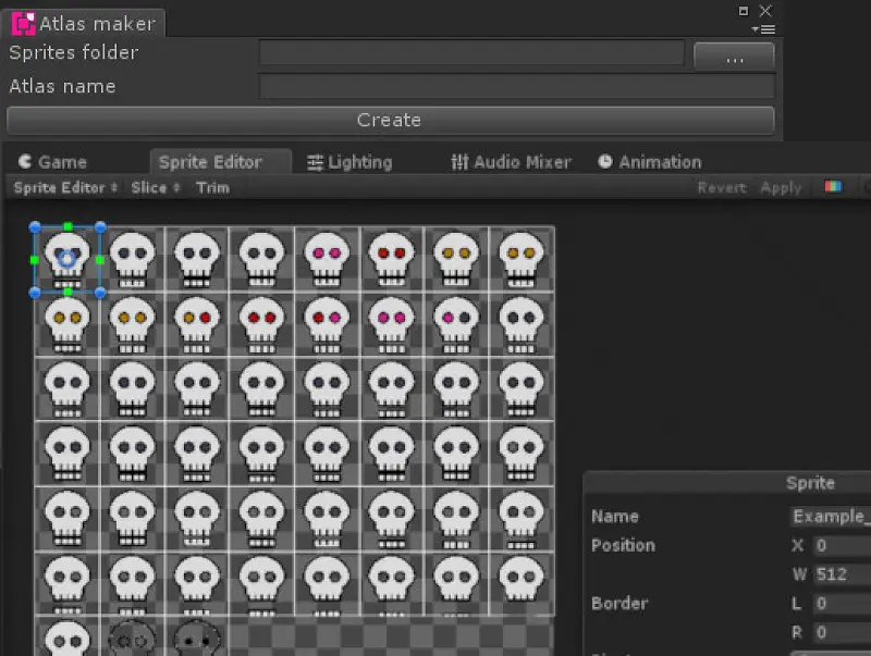 SpritesToAtlas Asset Thumbnail