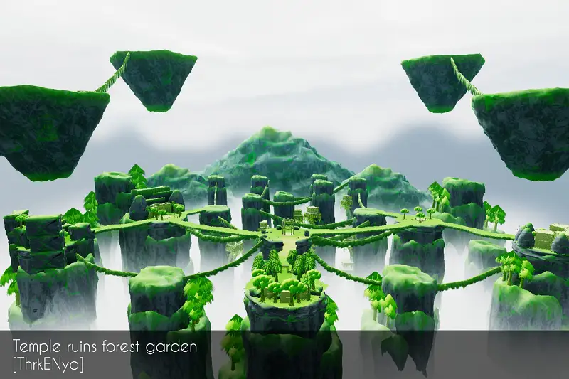 Temple Ruins Forest Garden Asset Thumbnail