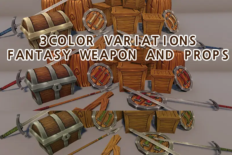 Stylized Lowpoly Fantasy Assets Asset Thumbnail
