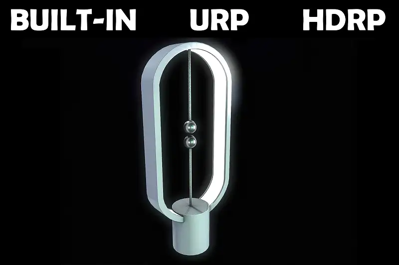 Futuristic Magnetic Lamp Sci-fi Asset Thumbnail