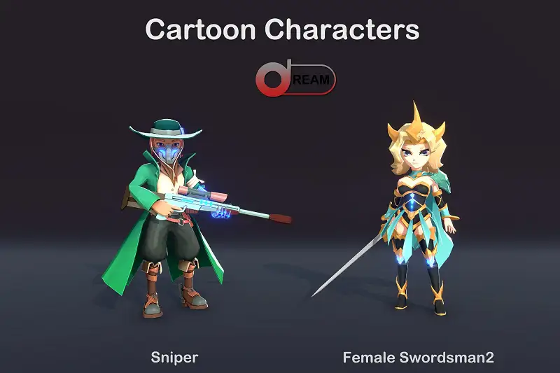Cartoon Characters Pack10 Asset Thumbnail