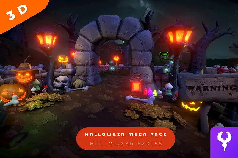 Cartoon Halloween Mega Pack Asset Thumbnail
