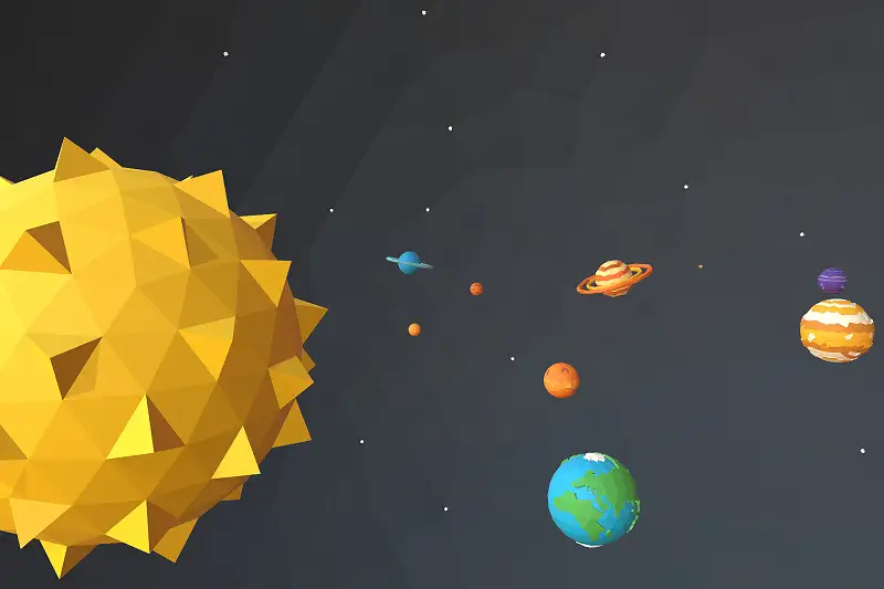 Cartoon Solar system Asset Thumbnail