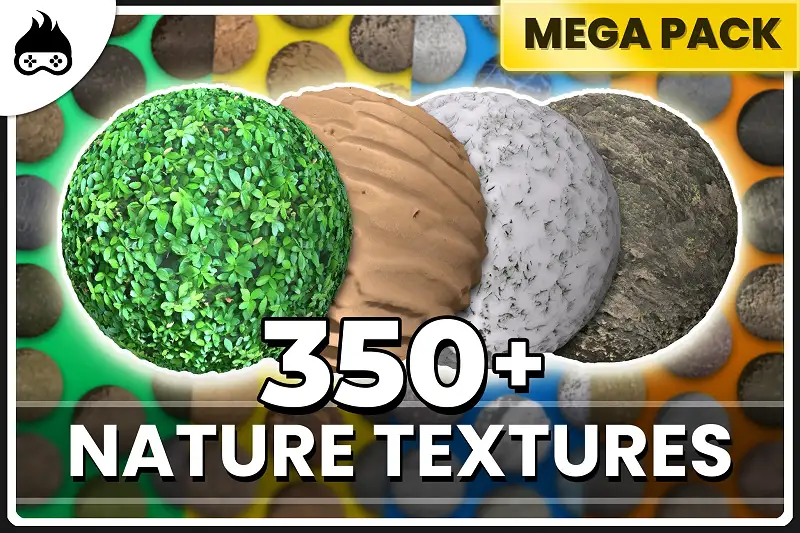 350+ Realistic Nature Textures Megapack - Forest, Desert, Arctic & More Asset Thumbnail