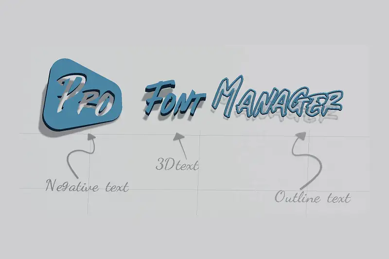 Pro Font Manager: Create Custom 3D/2D Text and Shapes Asset Thumbnail