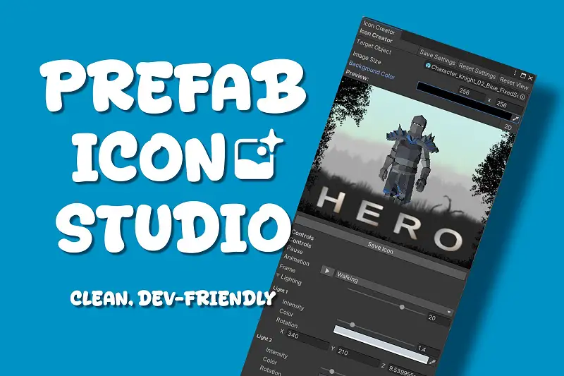 Prefab Icon Studio – clean, dev-friendly Asset Thumbnail