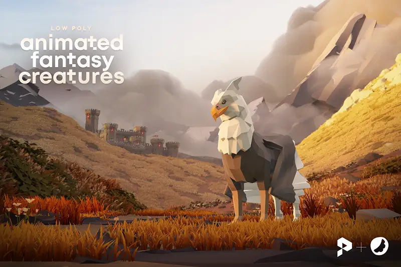 Low Poly Animated Fantasy Creatures Asset Thumbnail