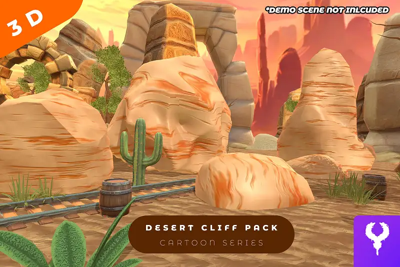 Cartoon Desert Cliff Multi Pack Asset Thumbnail