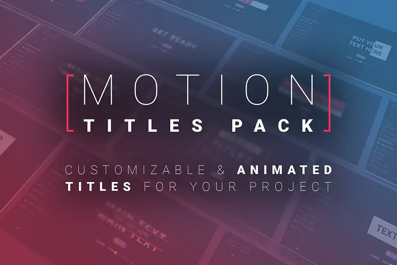 Motion Titles Pack Asset Thumbnail