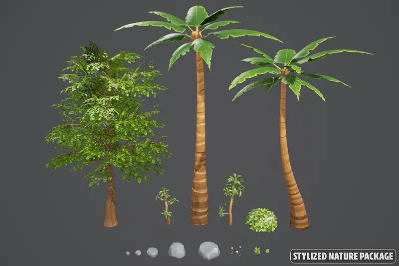 Stylized Nature Props Package Asset Thumbnail