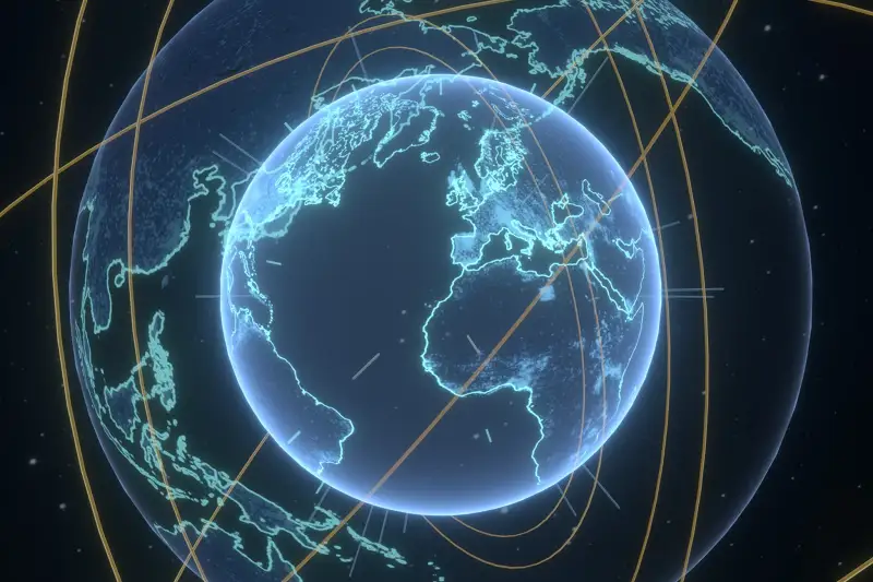 Animated Hologram Planet Earth 3D Model Asset Thumbnail