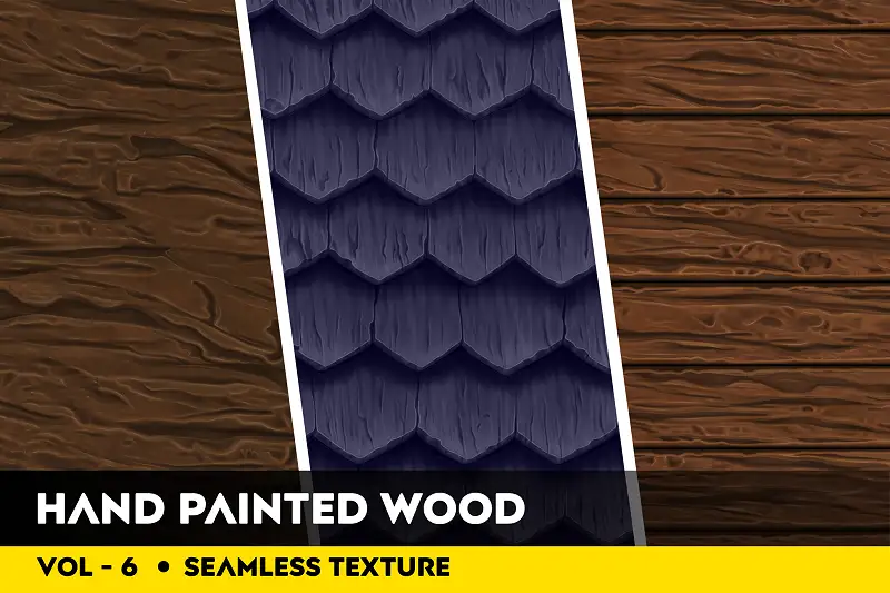 Hand Painted Seamless Wood Texture Vol - 6 Asset Thumbnail