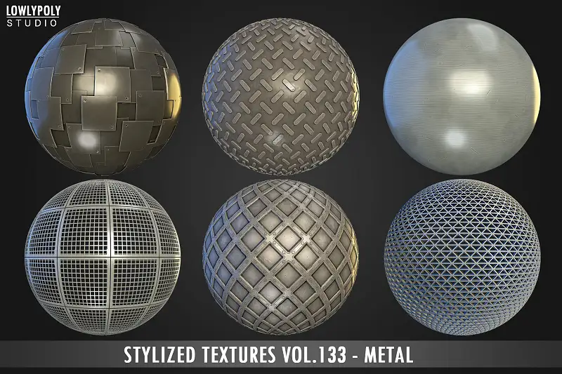 Metal Vol.133 - Stylized Textures Asset Thumbnail