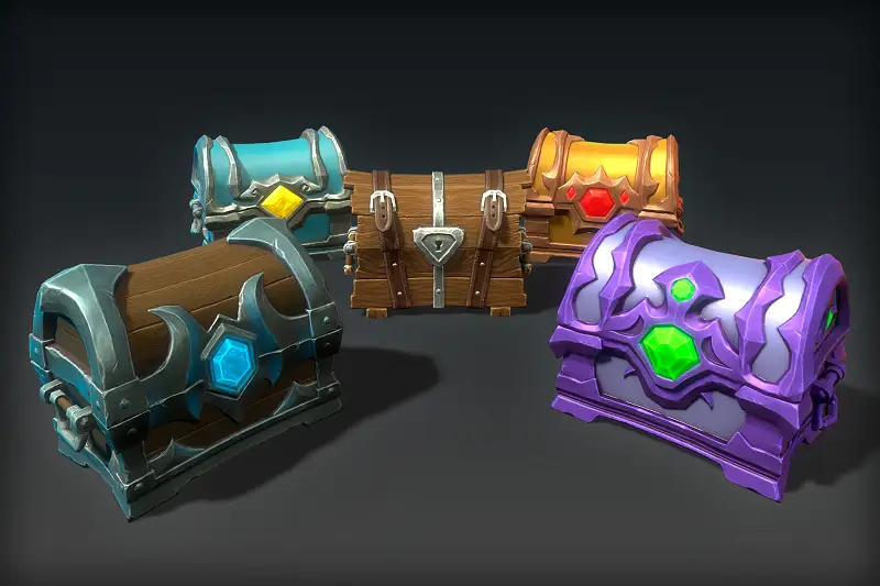 Animated PBR Chests for Games Asset Thumbnail