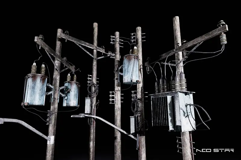 Realistic Utility Poles Asset Thumbnail