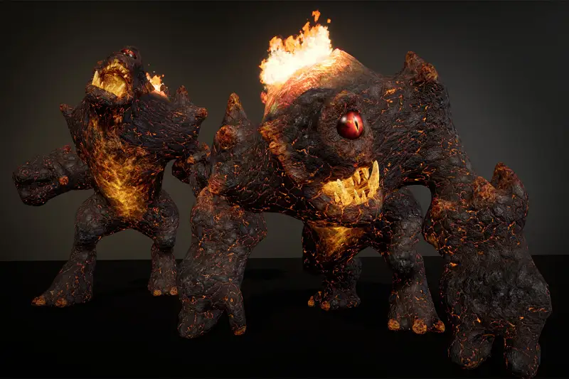 Hell Demonic Cyclop 3D Model Asset Thumbnail