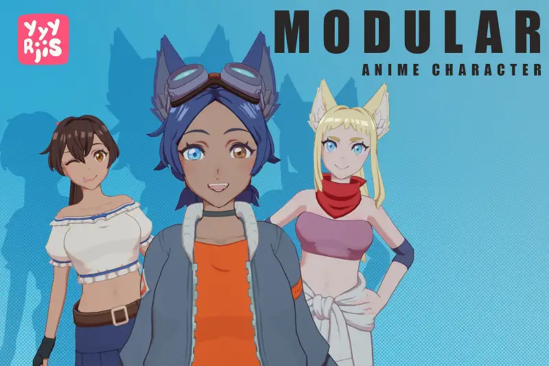 Modular Anime Character Asset Image