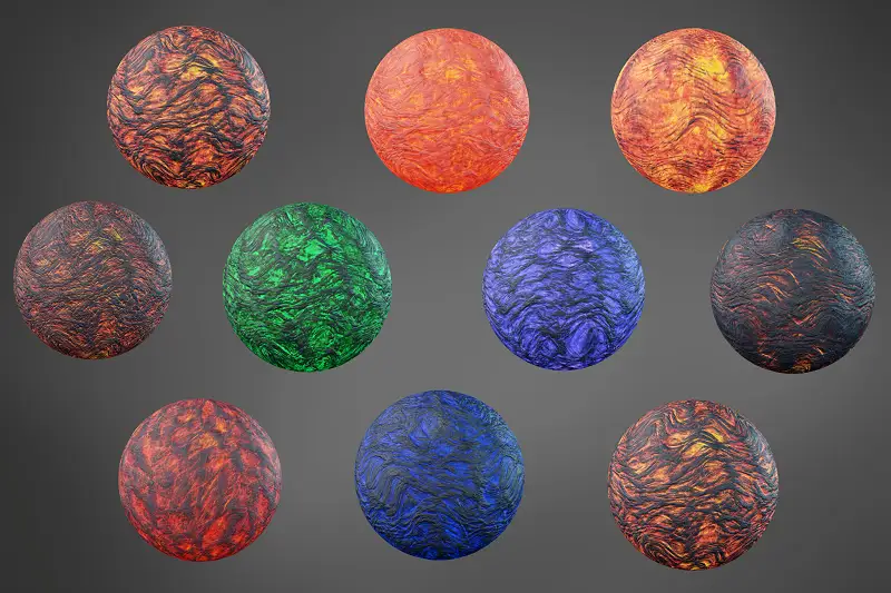 Lava Materials V02 Asset Thumbnail