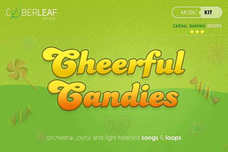 Cheerful Candies - casual games music kit Asset Image
