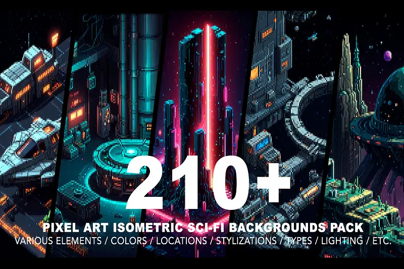 Sci-Fi Isometric Pixel Art Asset Thumbnail