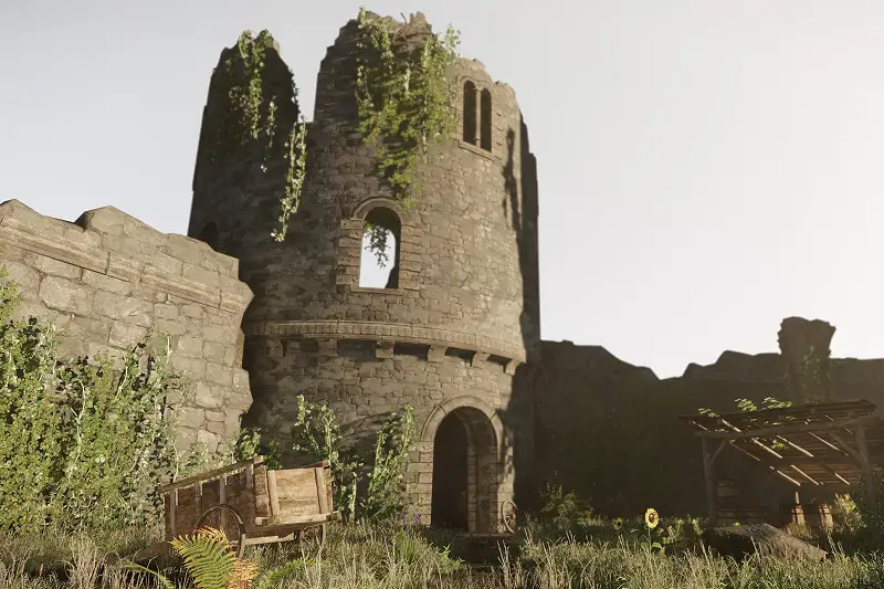 Castle Ruins - PBR Destroyed Castle Parts Asset Thumbnail
