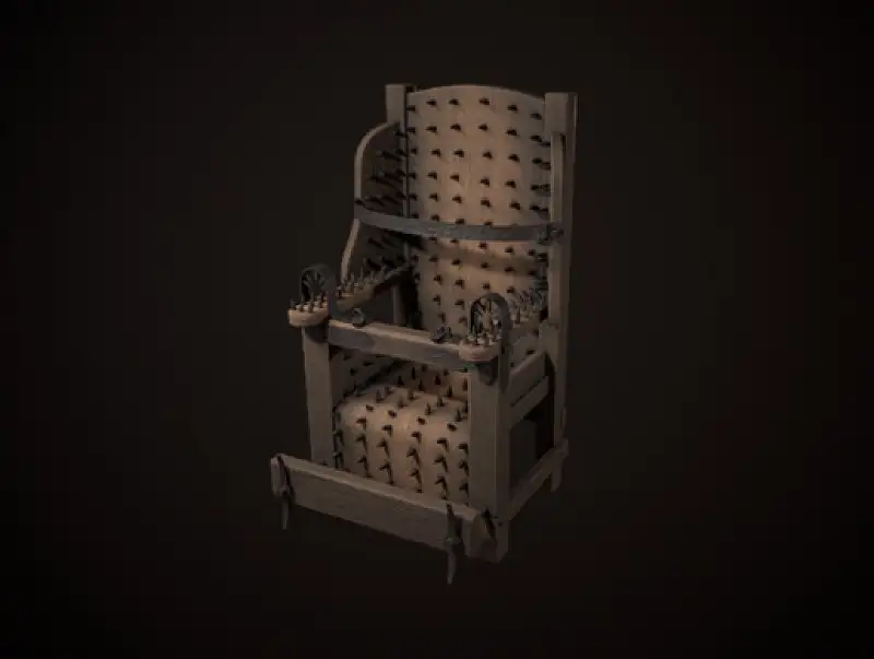 Medieval Torture Chair Asset Image