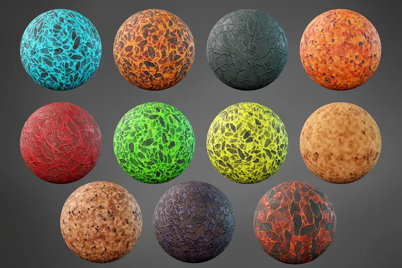 Stylized Lava Materials V02 Asset Thumbnail