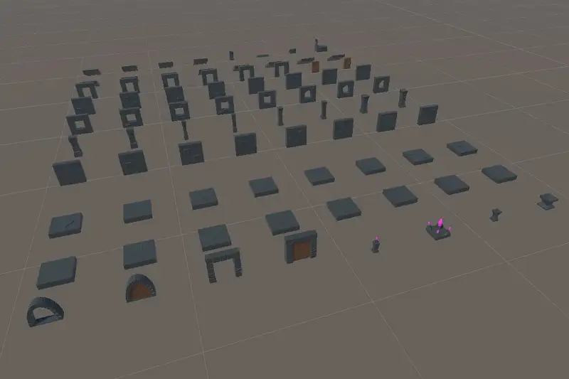 3D - Structures (Dungeons) - Low Poly Asset Thumbnail