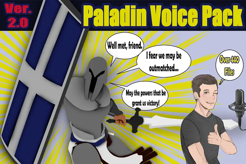 Paladin RPG Voice Pack Asset Thumbnail