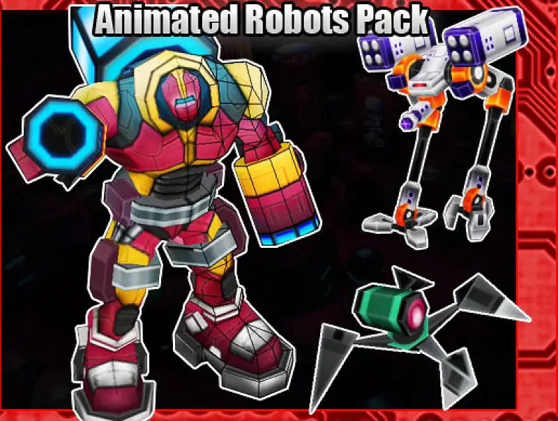 Animated Robot Pack for Unity Asset Image