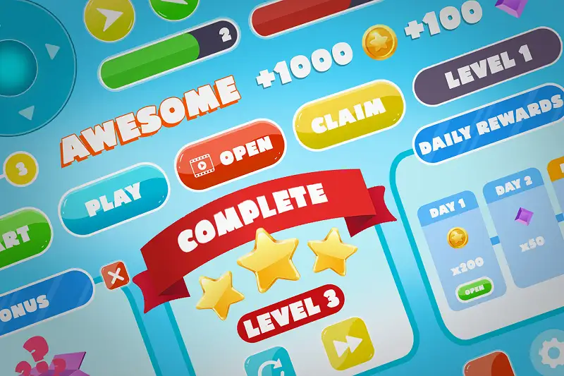 Universal Hyper-casual UI for Mobile Games Asset Thumbnail