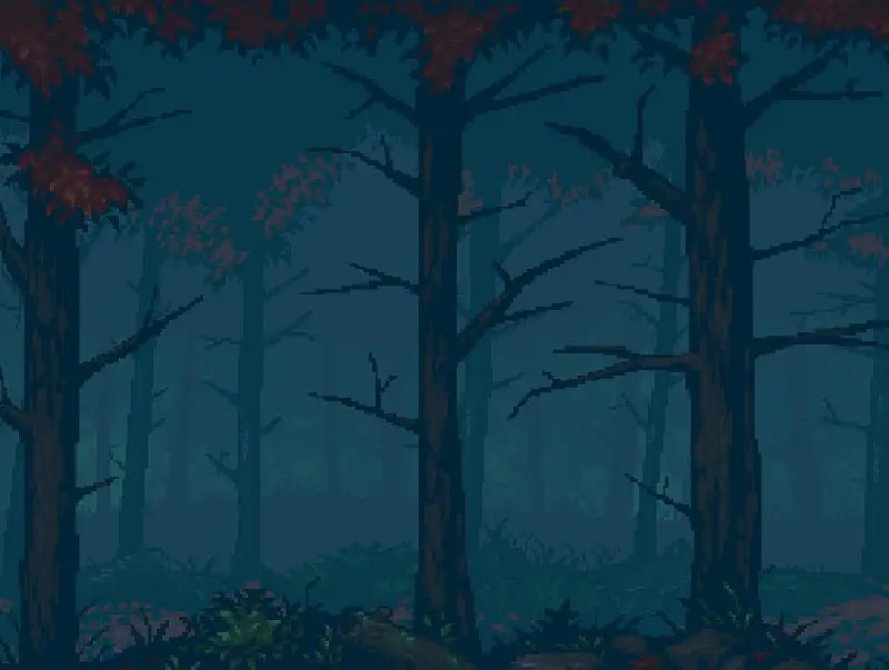 Mystery Forest Parallax Background Asset Thumbnail