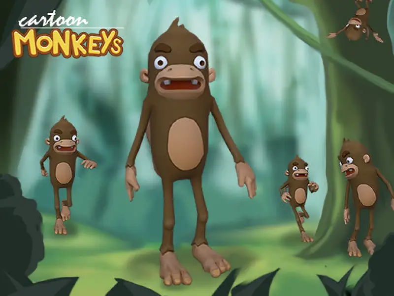Cartoon Monkeys Asset Image