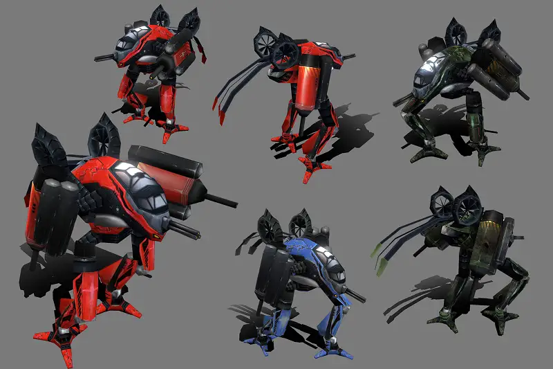 Low-Poly Robot Models for Strategy Games Asset Thumbnail